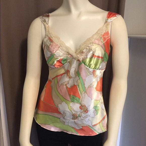 Silky Floral Tank