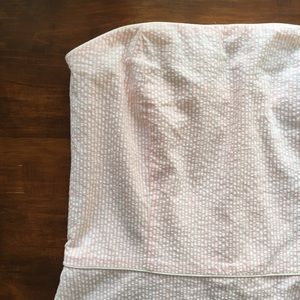 Light Pink Pinstripe Strapless Sundress