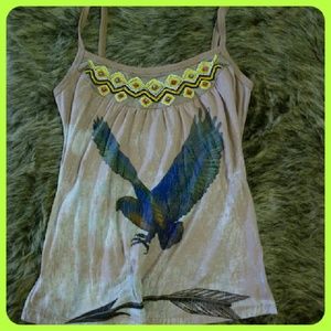 BUTTERFLY DROPOUT Beaded Tank
