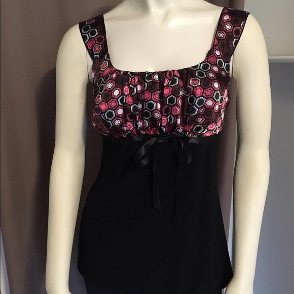 Pink Geo Top Tank