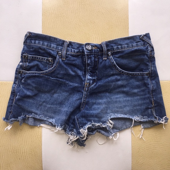 Cut off denim Jean shorts by free people