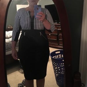 Back and white dress knee length dress  size 12