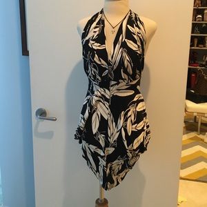 Mara Hoffman printed silk halter dress