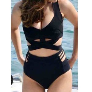 Black Criss Cross Bathing Suit two piece