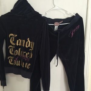 Authentic Juicy couture velour tracksuit