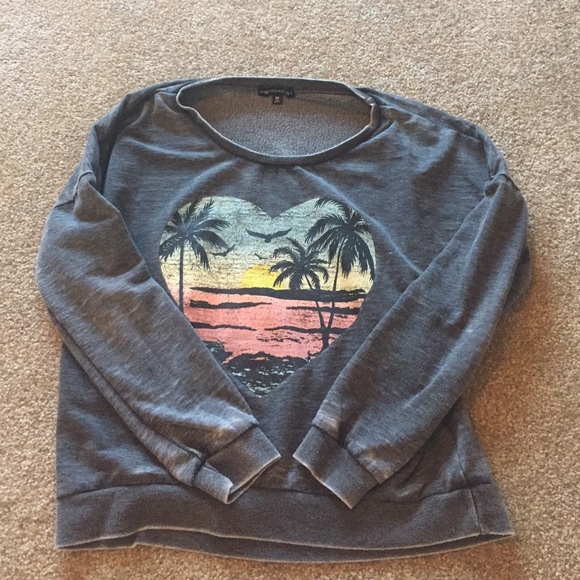 Sunset scene sweater