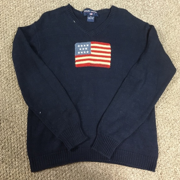Ralph Lauren American Flag Sweater
