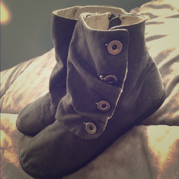 Gray boots
