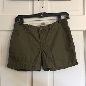 Olive green shorts
