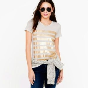 J.Crew Gold Bar Stripe Shirt