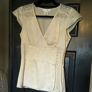 White house black market silk top