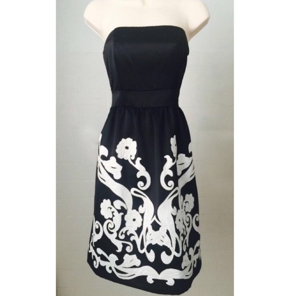 Strapless Satin Cocktail Dress