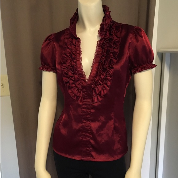 Burgundy Blouse