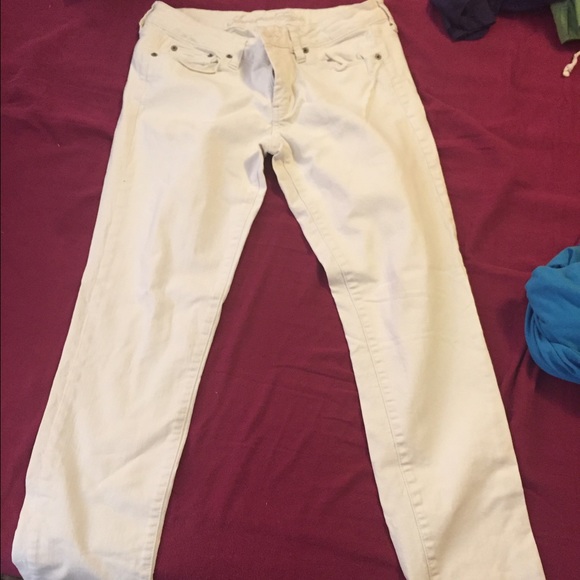 White American Eagle skinny jeans size 10