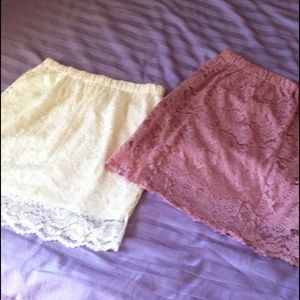 Lace skirt pair
