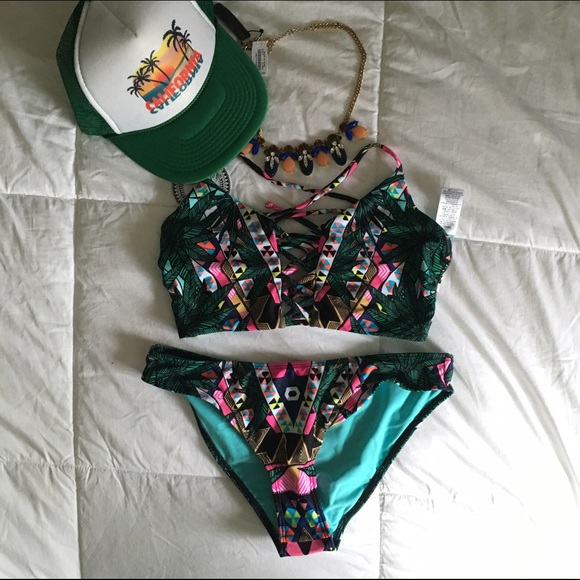 Authentic Mara Hoffman 'Maristar Green" Bottoms - Picture 2 of 4