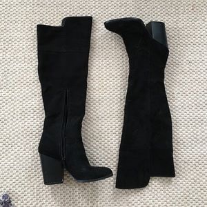 Black over the knee Suede boots!