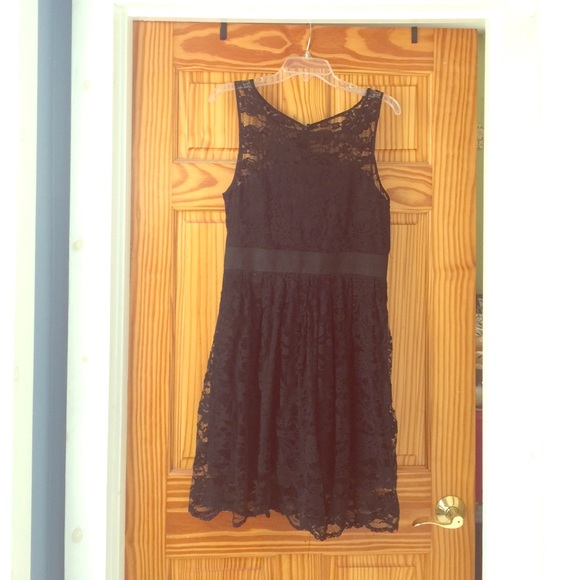 Black lace dress