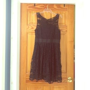 Black lace dress