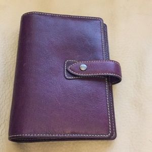 Filofax personal size purple Muldon