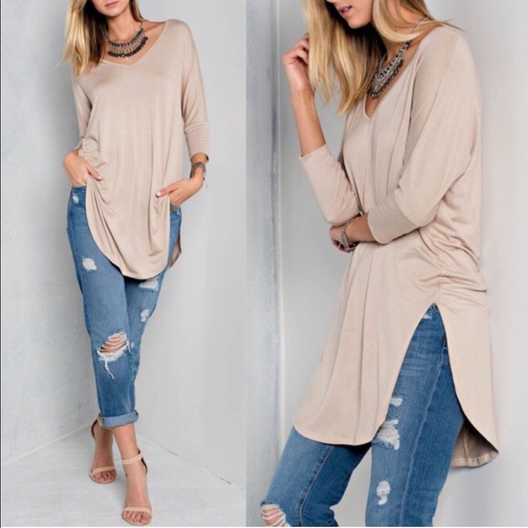 🆕KENYA super soft v neck top - IVORY - Picture 3 of 4