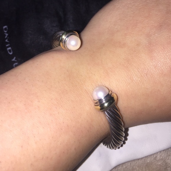 David Yurman Pearl & Gold Bracelet - Picture 3 of 6