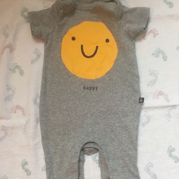 One piece happy body suit for baby