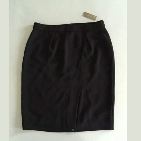 JCREW Drapey crepe pencil skirt BLACK SZ.10