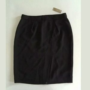 JCREW Drapey crepe pencil skirt BLACK SZ.10