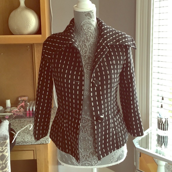 Black & white coat