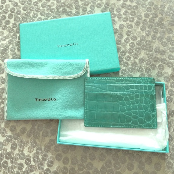 Tiffany & Company crocodile flat card case