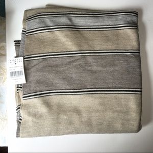 50% cotton 50% wool tan and gray Scarf