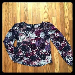 Women's floral blouse.