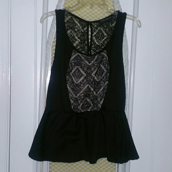 Black lace top