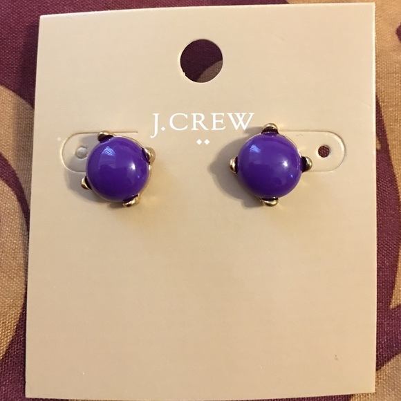 J. Crew Jewelry - Last one j.crew earrings ear stud purple