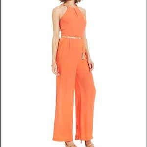 Xoxo coral pantsuit no belt never worn tags