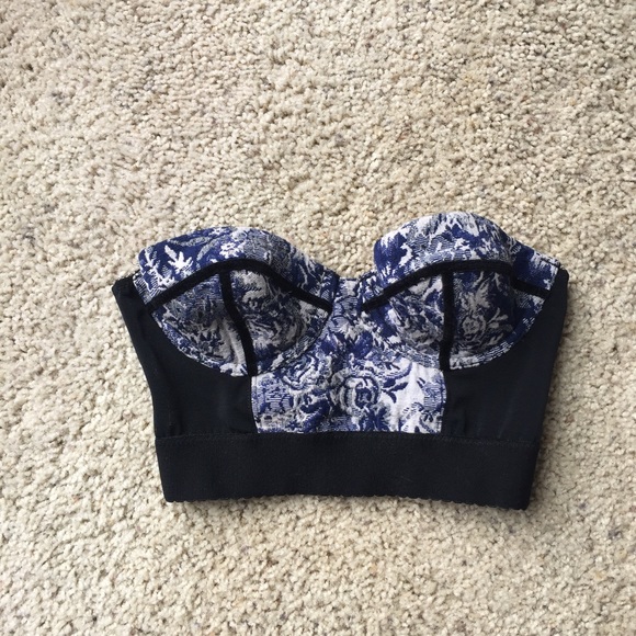 Top Shop Printed Bustier