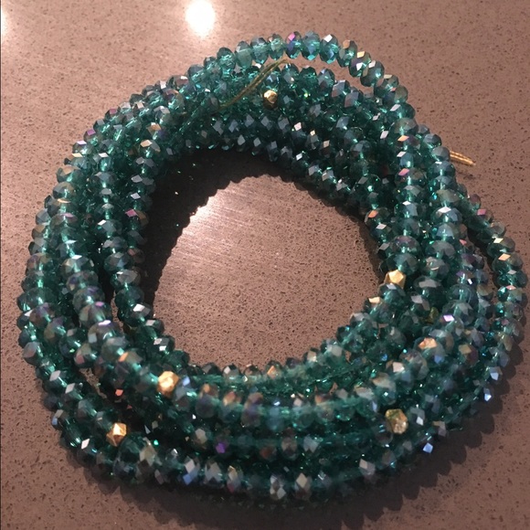 Handmade beaded wrap bracelet