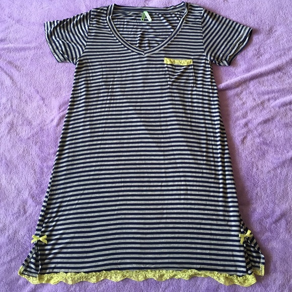 Adorable striped sleep dress