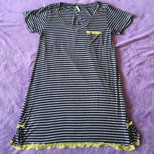 Adorable striped sleep dress