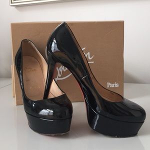 Bianca 120 patent calf in black size 36
