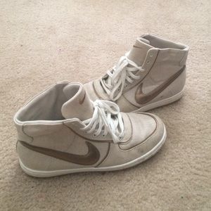 Nike high tops special fabric women's size 8