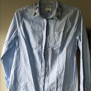 Loft collared blouse-long sleeve