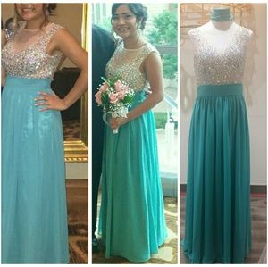 Teal Prom Dress