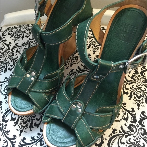 Frye wedge sandals