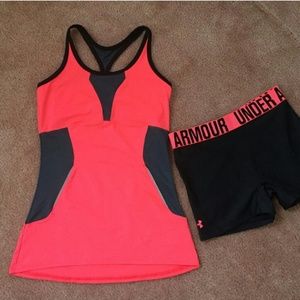 Under Armour top and short set