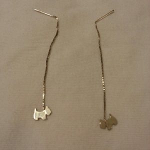 Agatha Scottish Dog Silver Earrings