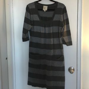 Grey Striped Dress
