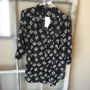 Boutique sheer Cheyenne tunic