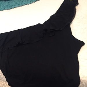 One arm off the shoulder top